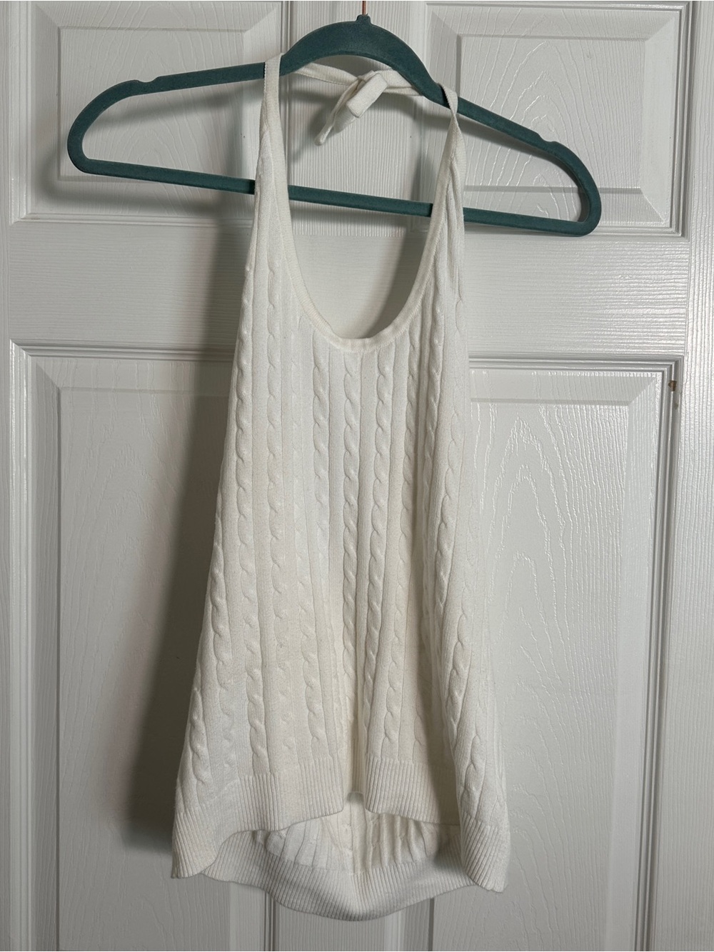 Merona Cream Cable Knit Halter Tank